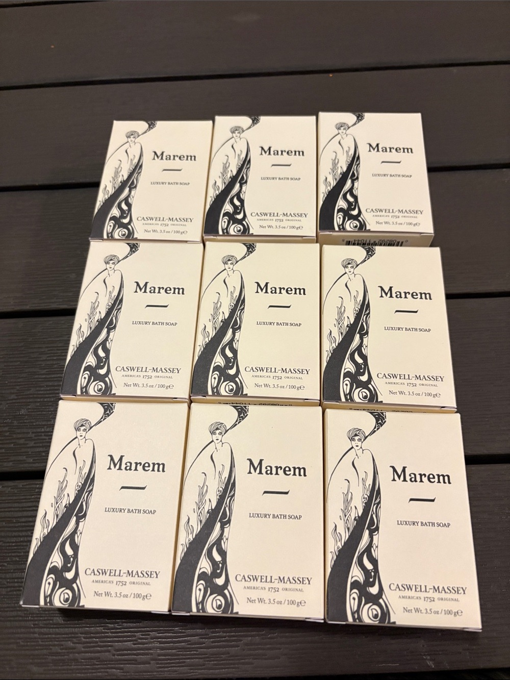 Caswell-Massey Marem Luxury Bath Soap  (Lot of 9)